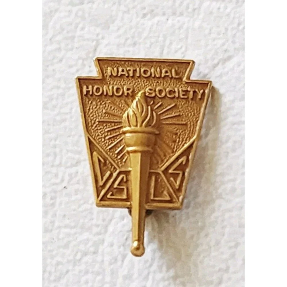 Vintage National Honor Society membership lapel pin--gold filled